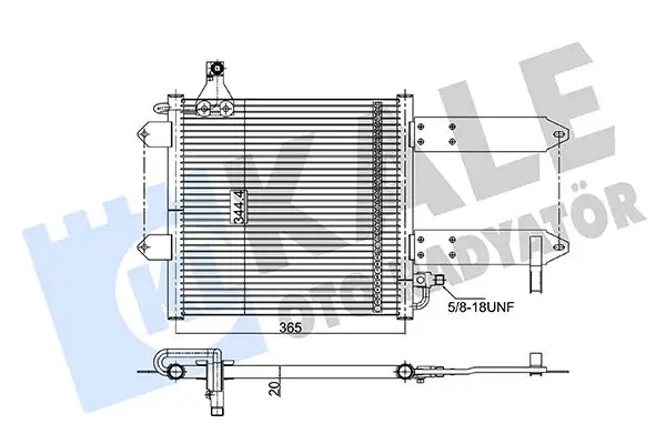 KALE 350710 Klima Radyatörü 6N0820413A resmi