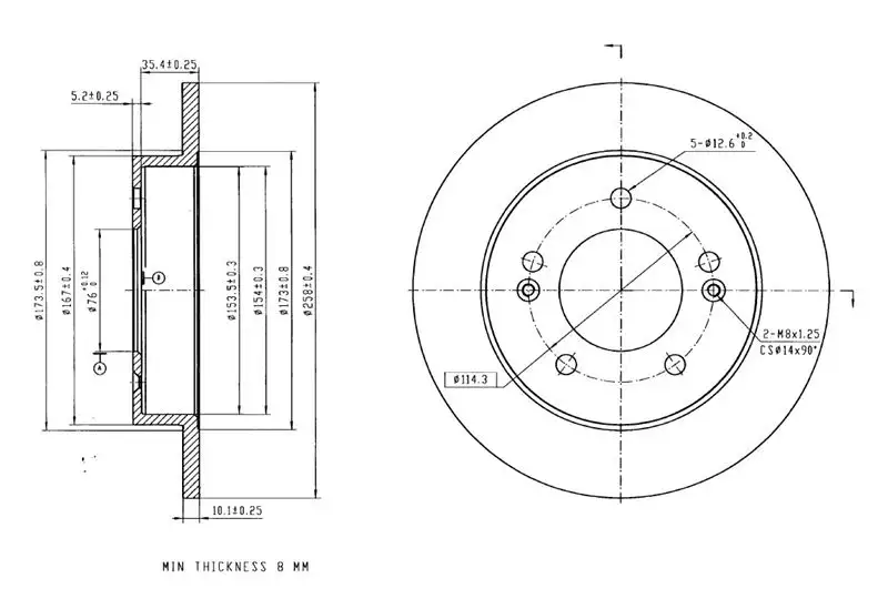 MGA 50692 Arka Fren Diski 584111P300 resmi