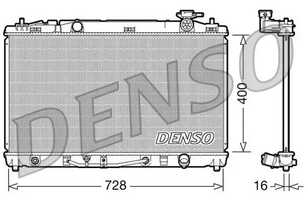 DENSO DRM50042 Radyatör 1640028630 resmi