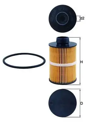 MAHLE KX208D Yakıt Filtresi resmi