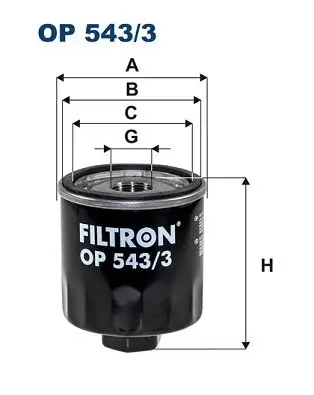 FILTRON OP543/3 Yağ Filtresi 2027438 resmi