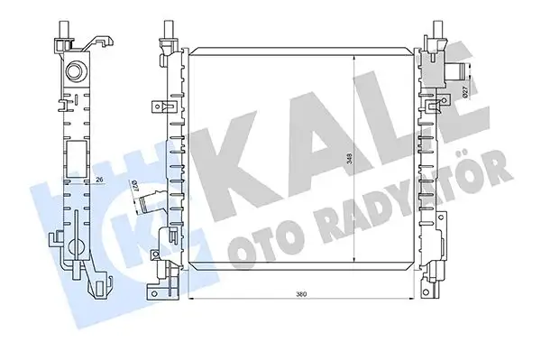 KALE 363230 Radyatör resmi