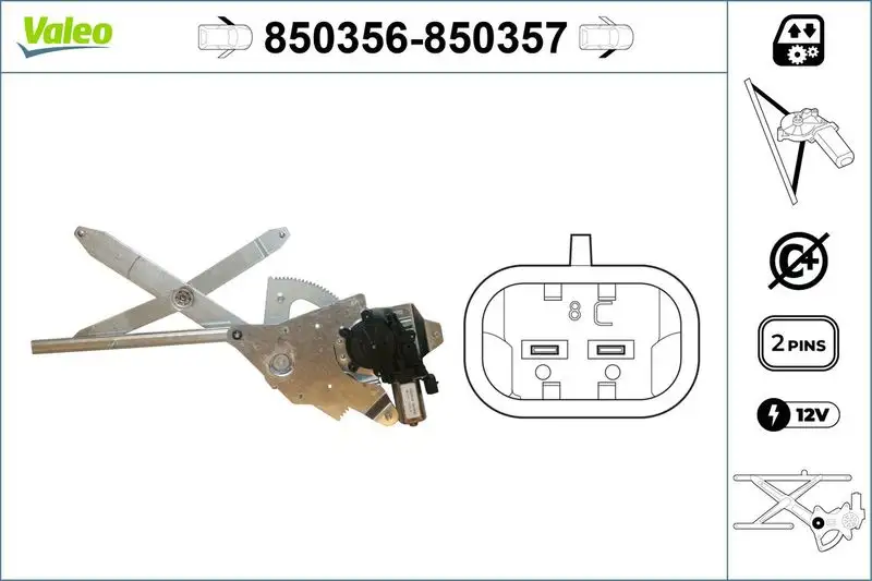 VALEO 850356 Ön Cam Krikosu (Sol) 8200188553 resmi