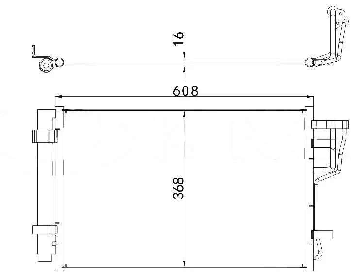 MGA 82387 Klima Radyatörü 976061M000 resmi