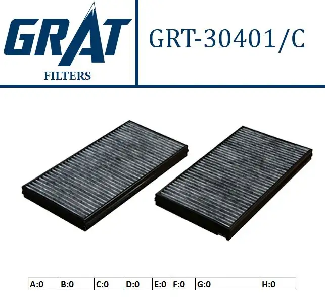GRAT 30401C Polen Filtresi (Karbonlu) 171858 resmi
