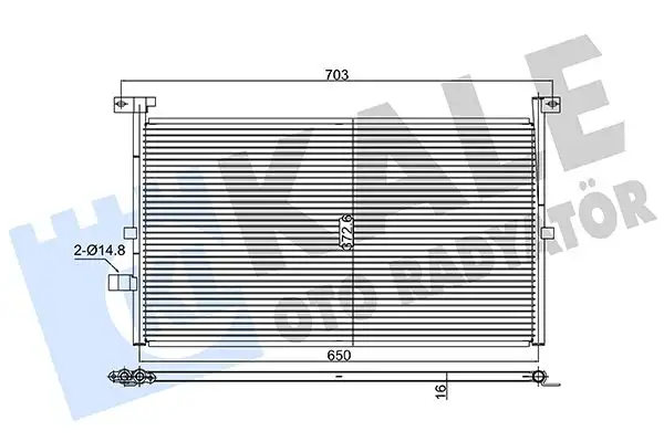 KALE 378700 Klima Radyatörü resmi