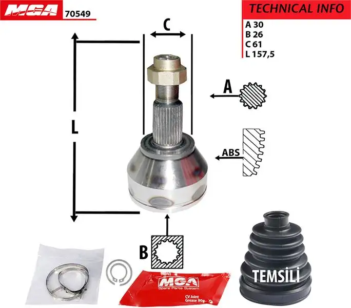 MGA 70549 Aks Kafası (Dış) 46308266 resmi