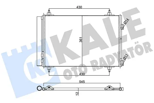 KALE 377900 Klima Radyatörü resmi