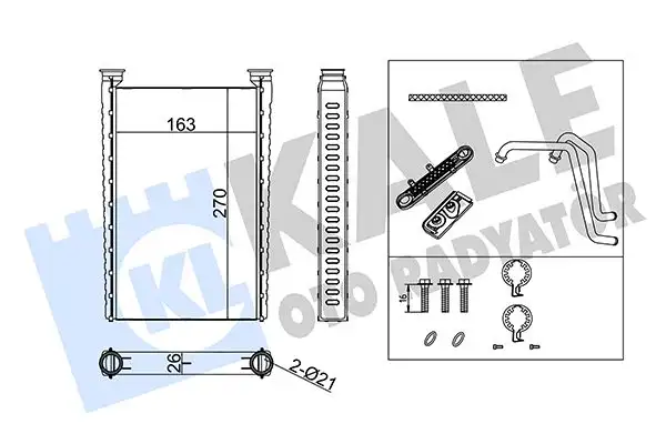 KALE 355585 Kalorifer Radyatörü A0018302820 resmi