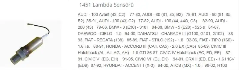 DODUCO 1451 Oksijen Sensörü 93232414 resmi