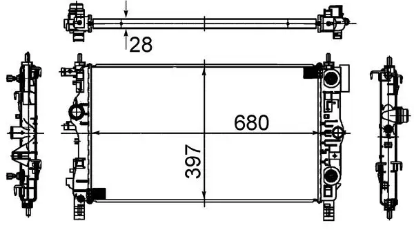 MAHLE CR1011000S Radyatör resmi