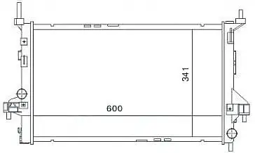 MGA 80170 Radyatör 1300259 resmi