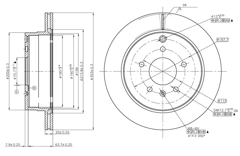 MGA 50373 Arka Fren Diski 96625873 resmi
