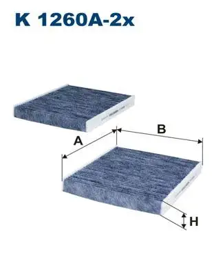 FILTRON K1260A-2X Polen Filtresi (Karbonlu) resmi
