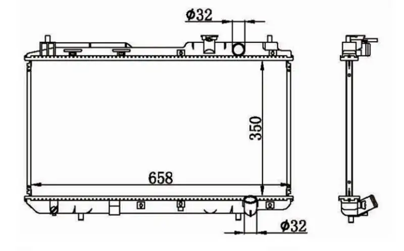 MGA 80680 Radyatör 19010P3F004 resmi