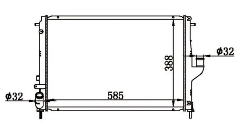 MGA 80393 Radyatör 214100598R resmi