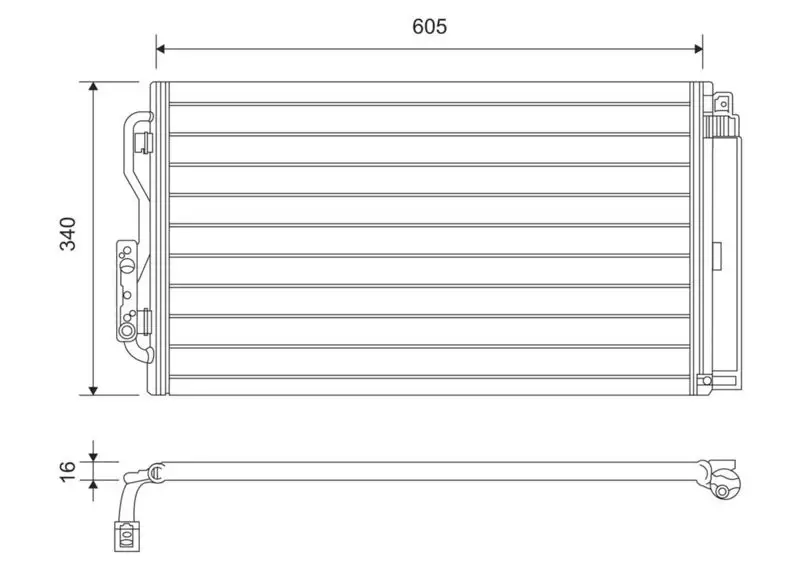 VALEO 814191 Klima Radyatörü resmi