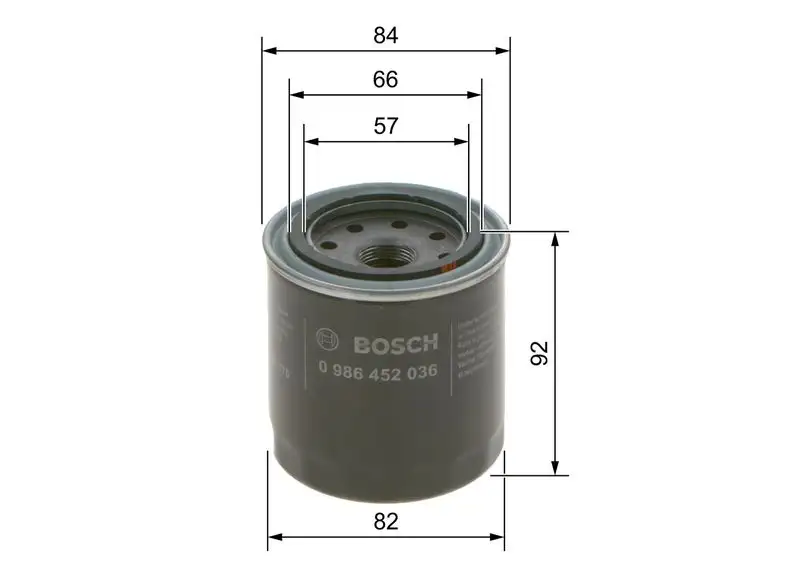 BOSCH 0986452036 Yağ Filtresi resmi