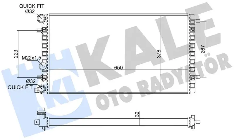 KALE 348500 Radyatör resmi