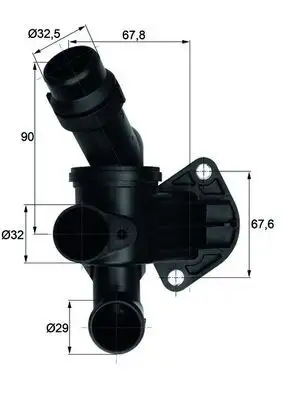 MAHLE TI787 Termostat 06D121111G resmi