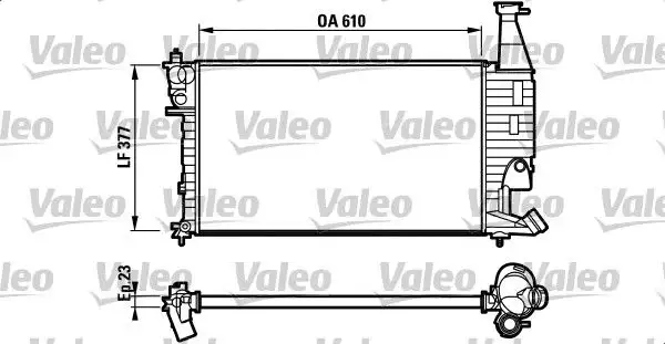 VALEO 732563 Radyatör resmi