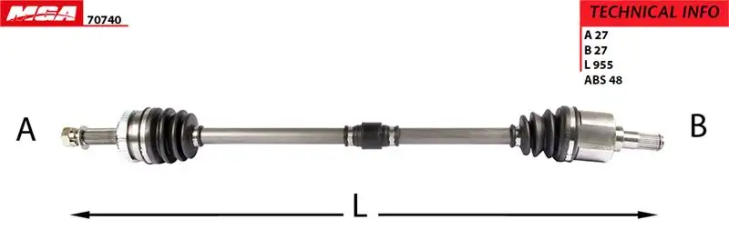 MGA 70740 Ön Aks (Sağ) resmi