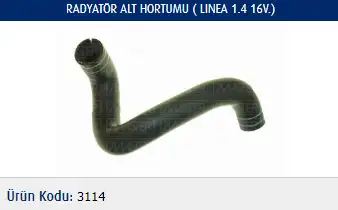 MASTER M3114 Radyatör Alt Hortumu 51825662 resmi