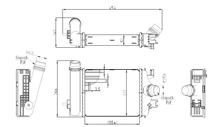MGA 80814 Turbo Radyatörü 144966668R resmi