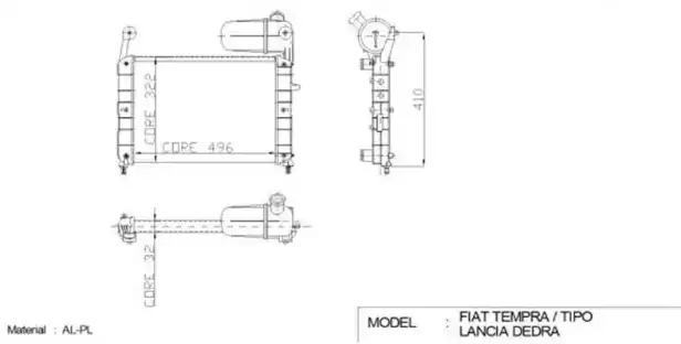KALE 0108192AL Radyatör resmi