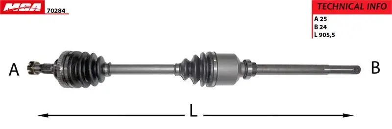 MGA 70284 Ön Aks (Sağ) 32736T resmi