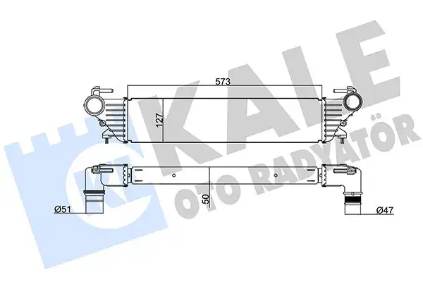 KALE 347245 Turbo Radyatörü 51964106 resmi