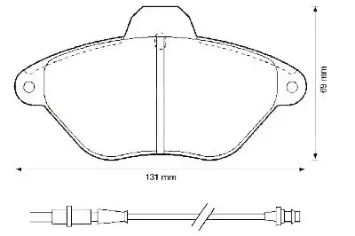 MGA 55181 Ön Fren Balatası 425157 resmi