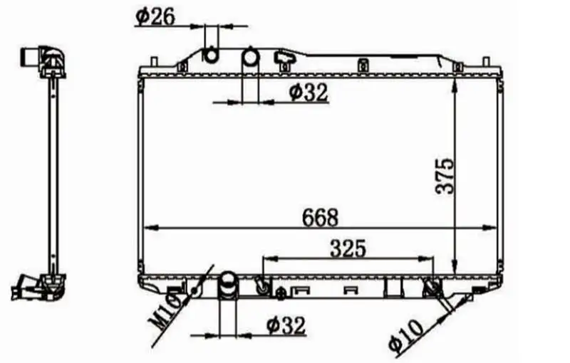 MGA 80666 Radyatör 19010RRH901 resmi