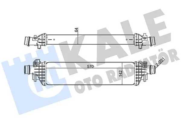 KALE 345070 Turbo Radyatörü 95081734 resmi