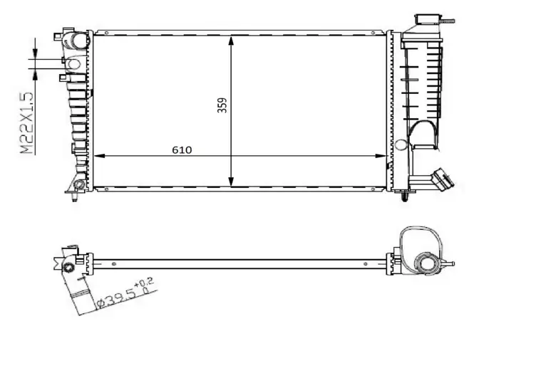 ORIS MPE154023 Radyatör 1330451331CS resmi