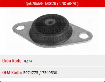 MASTER M4274 Şanzıman Takozu 5974775 resmi