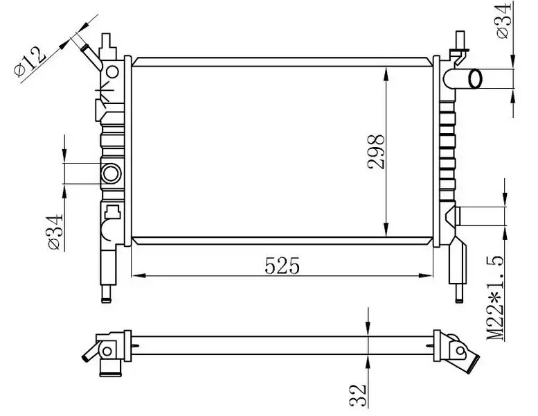 ORIS BOP149022 Radyatör resmi