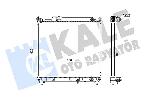 KALE 348085 Radyatör resmi