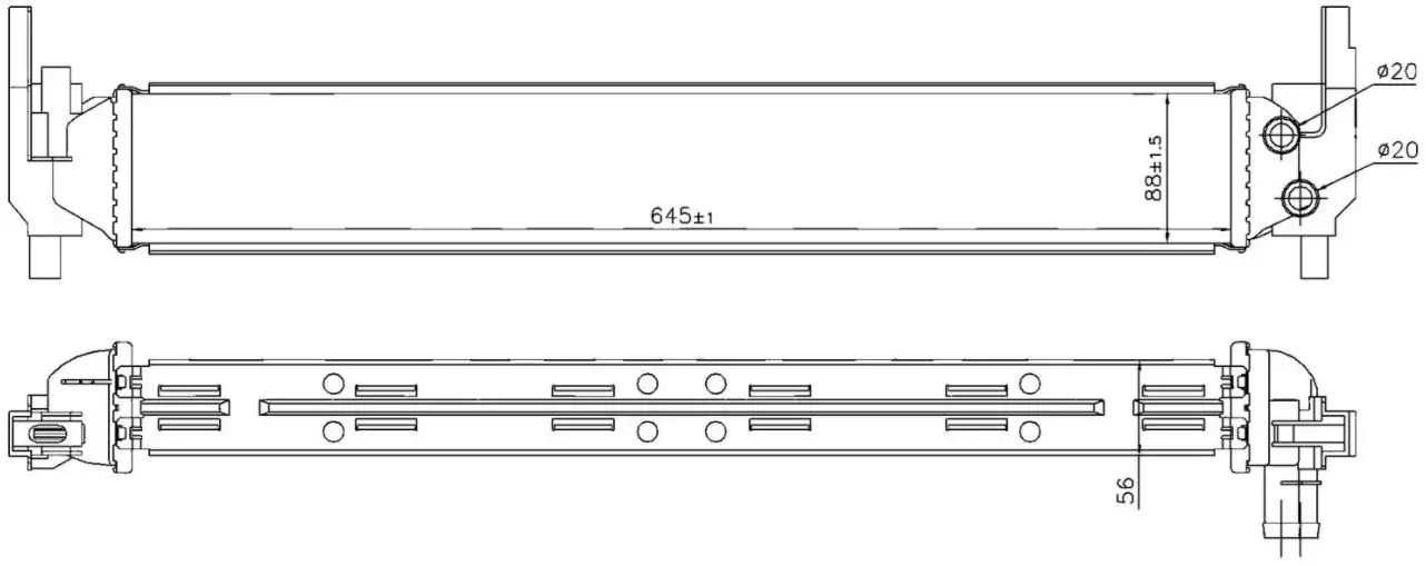 ORIS IVW185056 Turbo Radyatörü 6R0145805H resmi