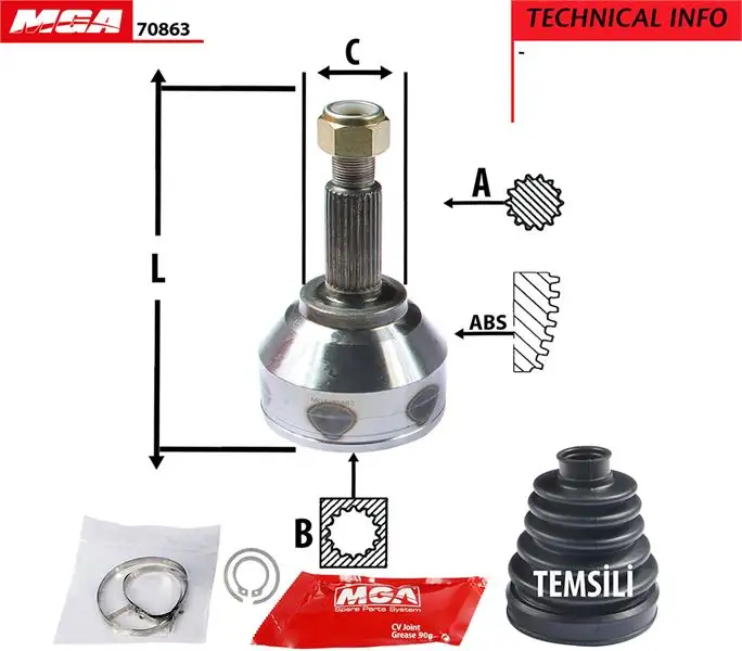 MGA 70863 Aks Kafası (Dış) 8200452268 resmi