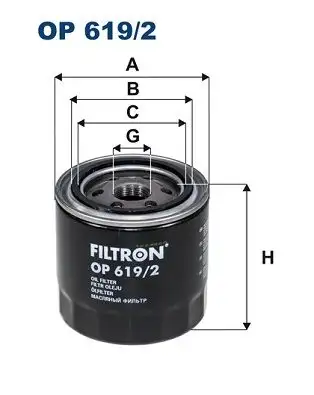 FILTRON OP619/2 Yağ Filtresi 90915300038T resmi