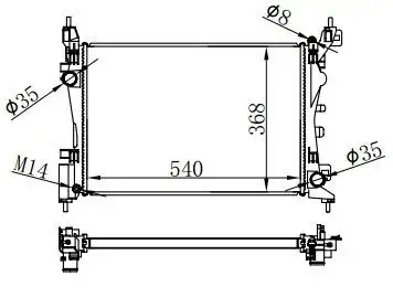 ORIS BFI588026 Radyatör 1330T8 resmi