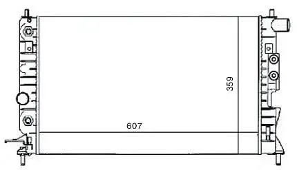 MGA 80174 Radyatör 1300180 resmi