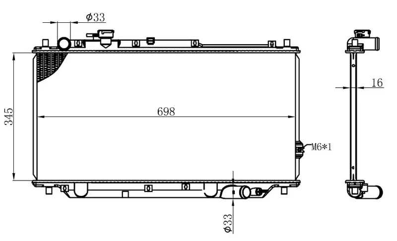 ORIS BKI027016 Radyatör 2A115200 resmi