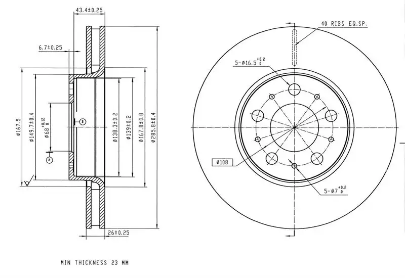 MGA 50718 Ön Fren Diski 2724032 resmi