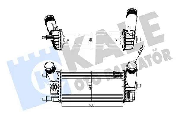 KALE 020CAC150 Turbo Radyatörü resmi