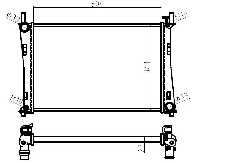 MGA 80463 Radyatör 4S6H8005DA resmi