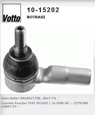 VOTTO 10-15202 Rot Başı 381773 resmi