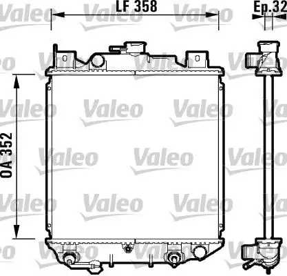 VALEO 734203 Radyatör 1770071C12 resmi