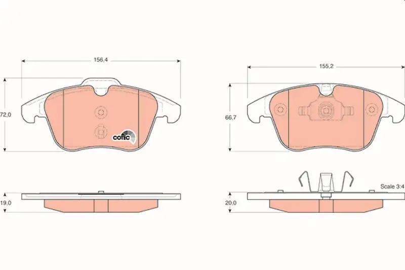 TRW GDB1683 Ön Fren Balatası resmi